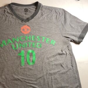 Manchester United Rooney #10 grey t-shirt.  Football / soccer
